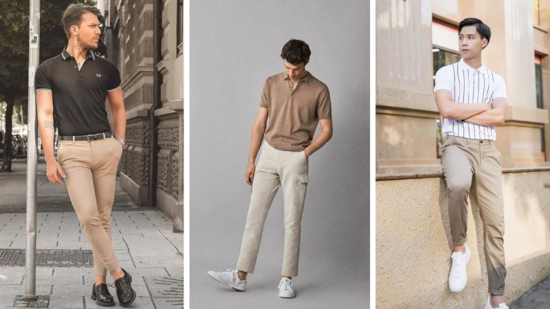 Phối đồ với áo polo nam và quần tây
