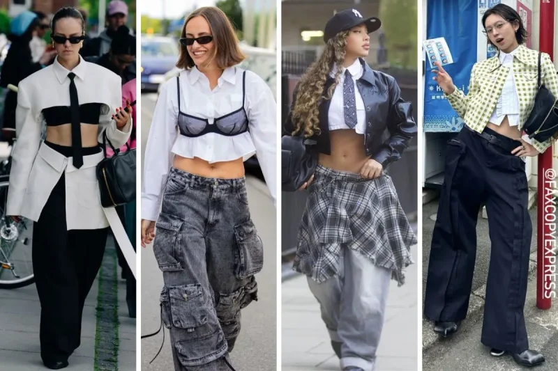 cách phối áo sơ mi croptop công sở