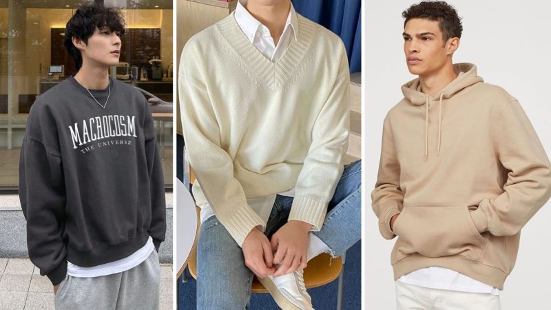 Phối đồ sweater nam và quần jeans