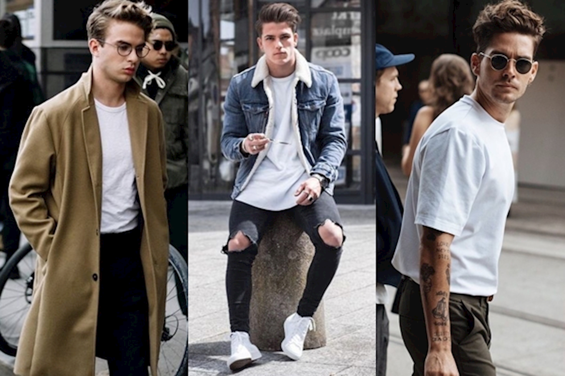 phối đồ áo thun nam với quần jeans
