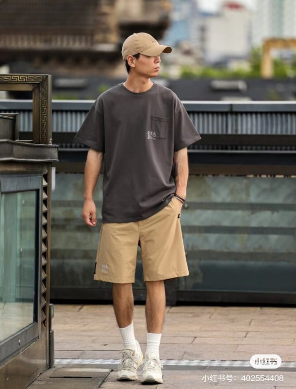 mix đồ với quần short nam và giày lười