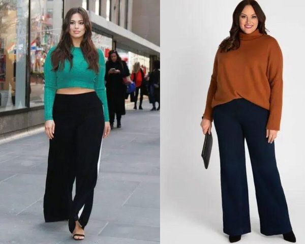10 cách phối đồ với quần ống rộng cho người béo đơn giản