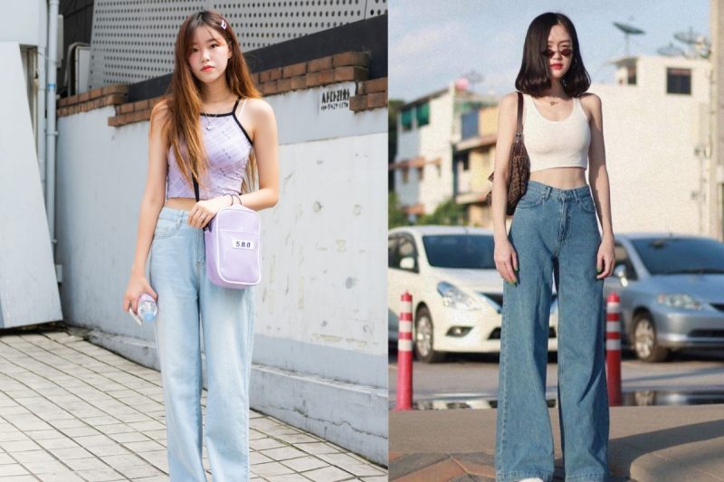 Mẹo mặc đẹp với quần ống rộng cho người thấp