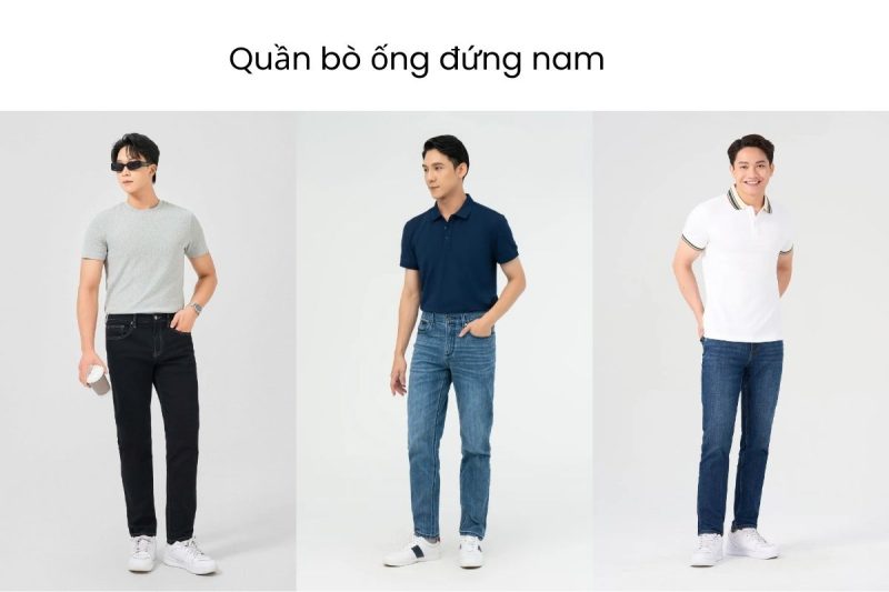 Chọn giày cho quần jean ống đứng nam đẹp