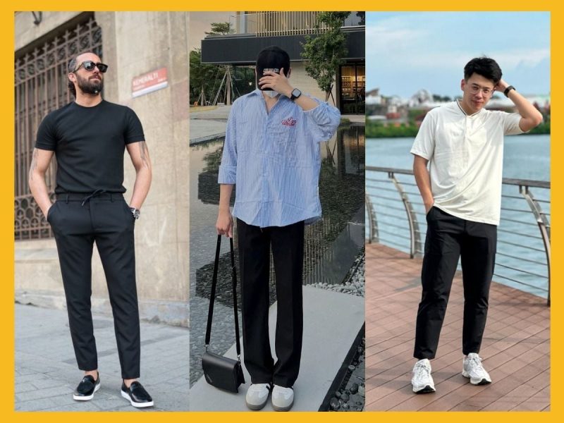 quần đen mặc áo màu gì