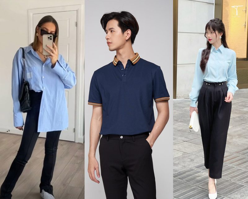 quần đen mặc áo màu gì cho nam