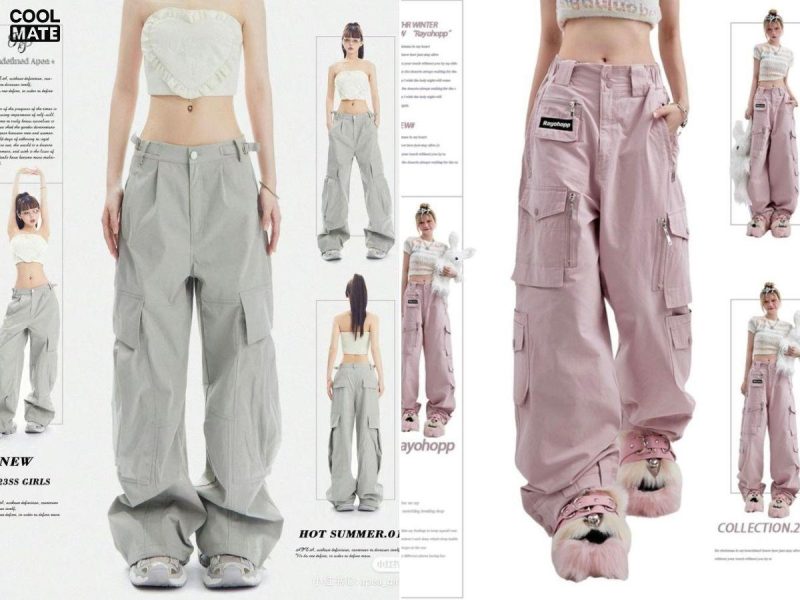 mẫu quần jogger nữ túi hộp đẹp