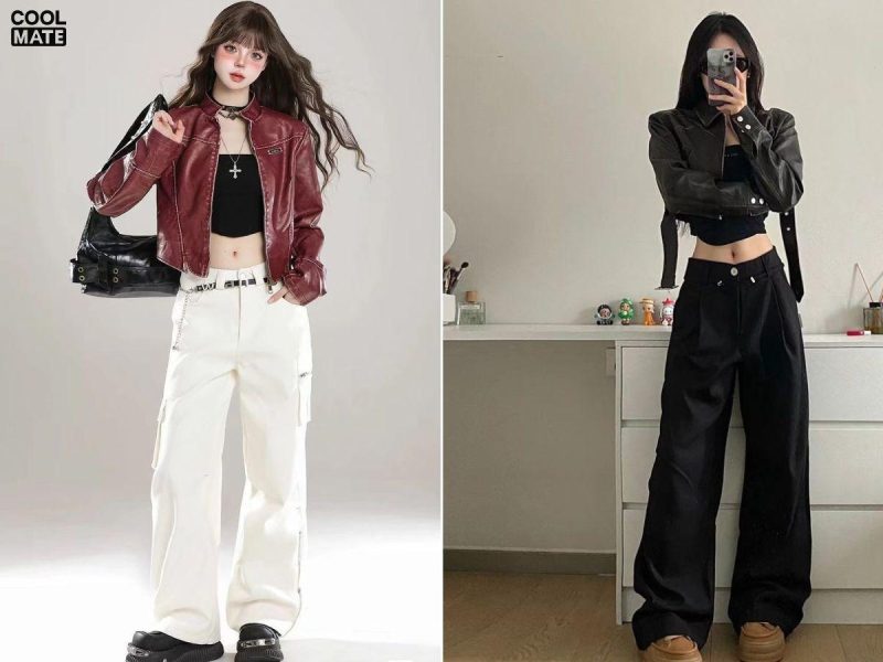 phối quần jogger nữ với giày boots