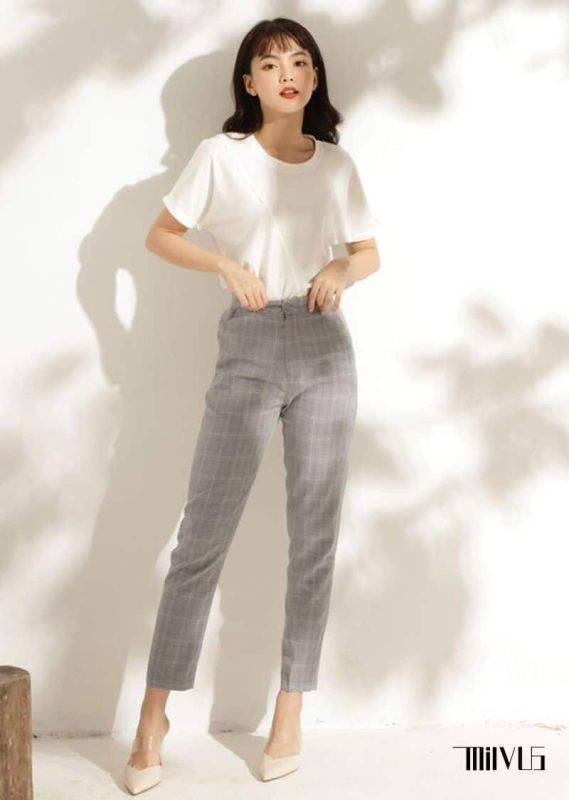 phối đồ với quần âu nữ đen