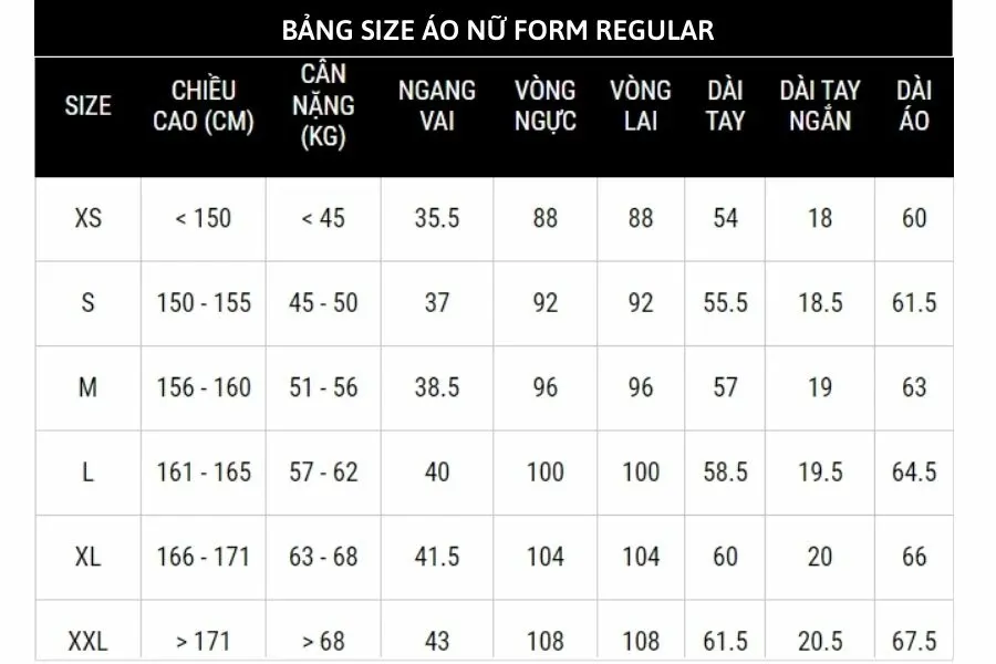 Cách đo số đo cơ thể chọn size