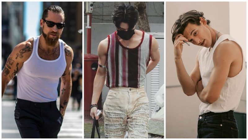 Phối đồ với áo ba lỗ nam và quần short năng động