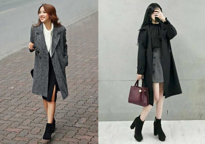Phối áo dạ dáng dài với hoodie cá tính