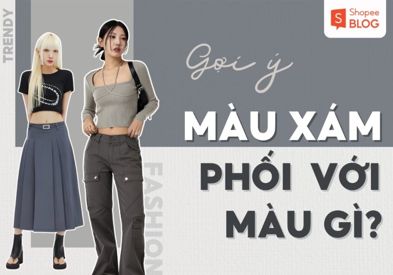 Phối đồ nam màu xám cho da ngăm