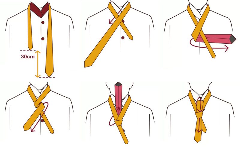chọn kiểu thắt cà vạt