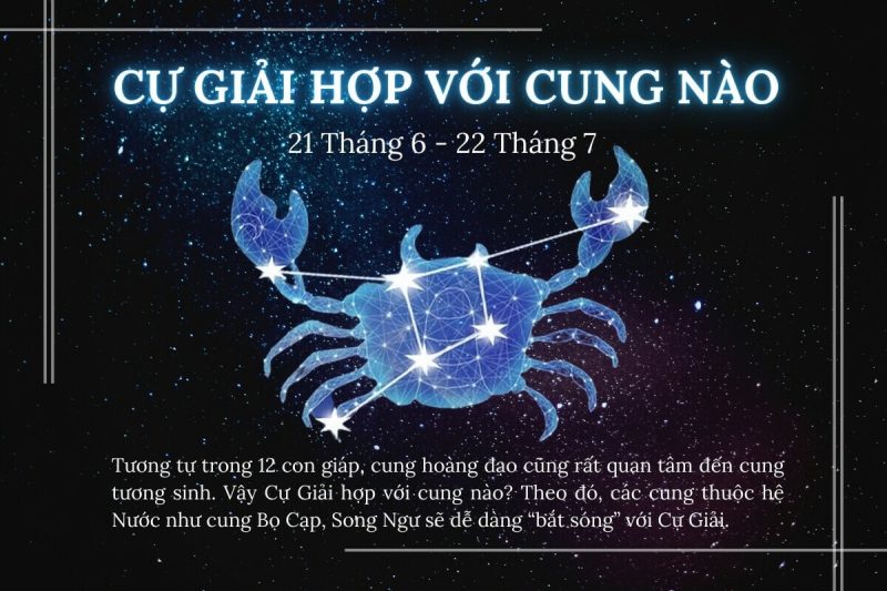 cung cự giải nam hợp với cung nào
