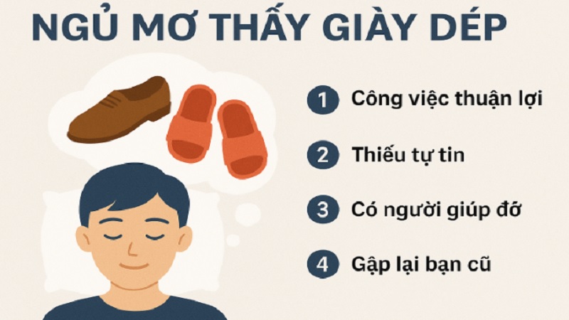 mơ thấy rất nhiều dép