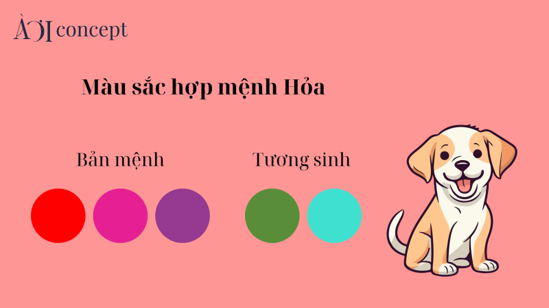 Tuổi Giáp Tuất 1994 hợp màu nào