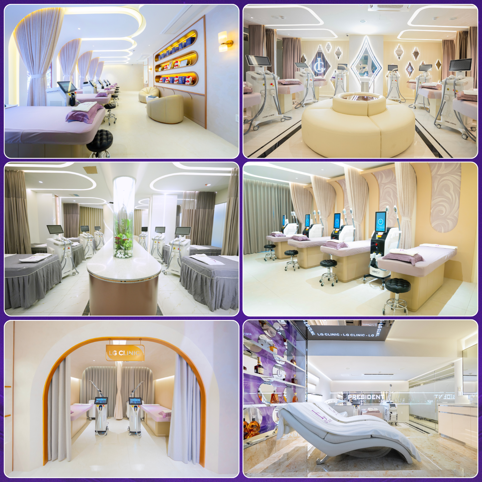 Không gian triệt lông tại LG Clinic được đánh giá là rất riêng tư