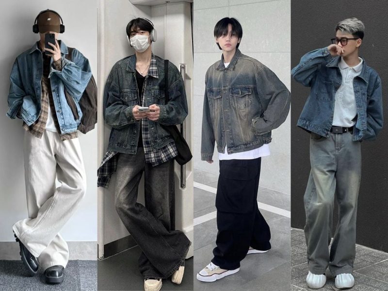 Phối đồ sành điệu với áo khoác jeans