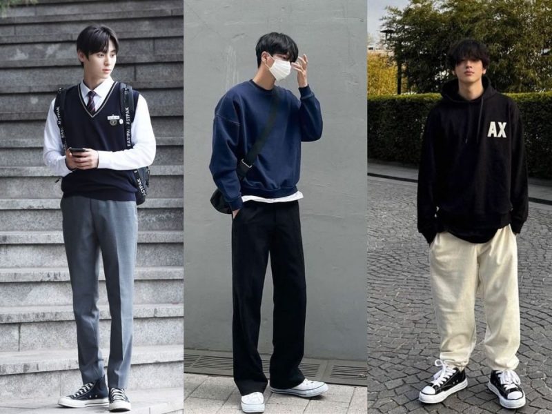 Phối đồ nam phong cách Preppy học đường