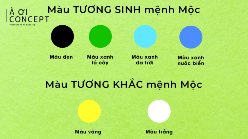 mệnh mộc kỵ màu gì