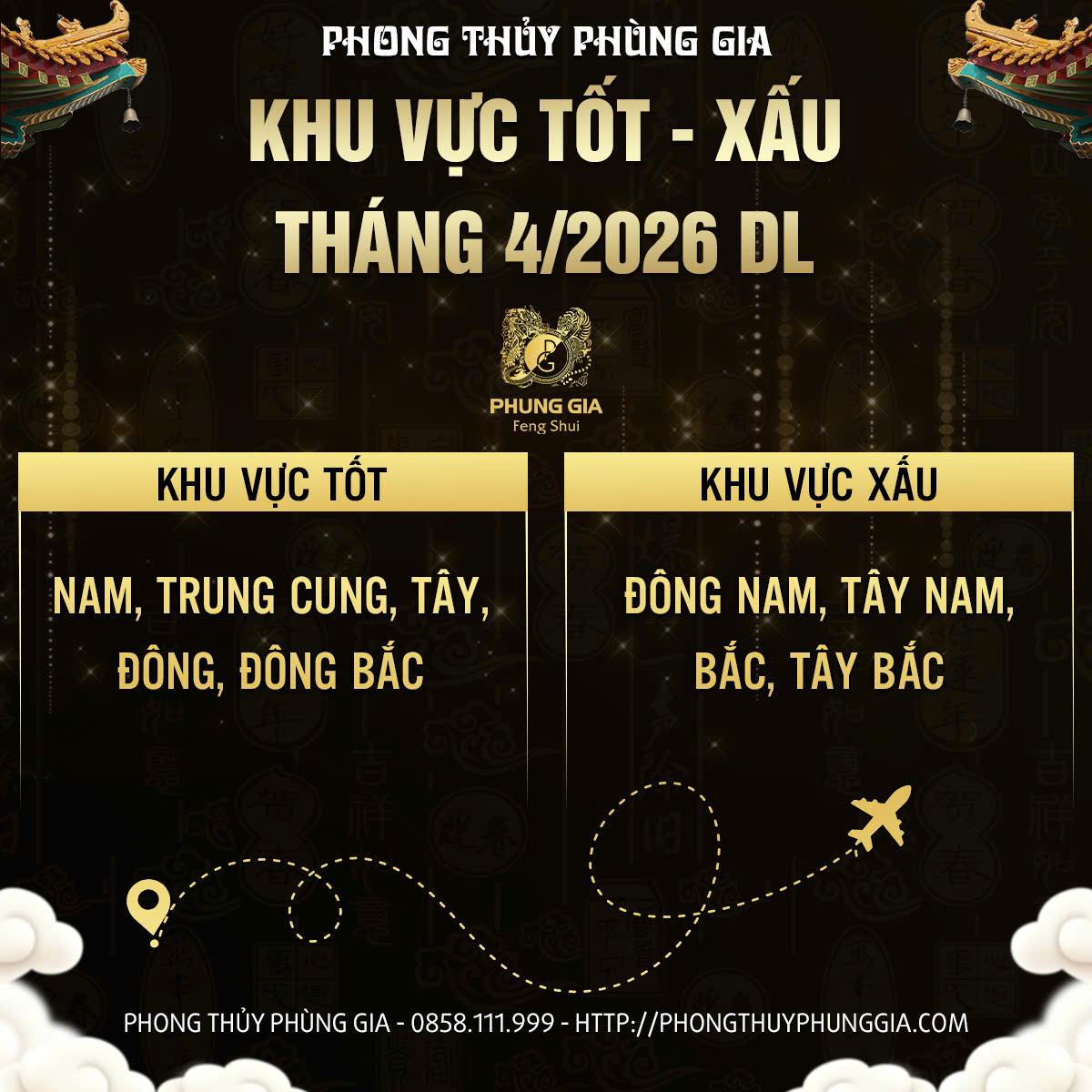 Khu vực tốt xấu tháng 4 2026