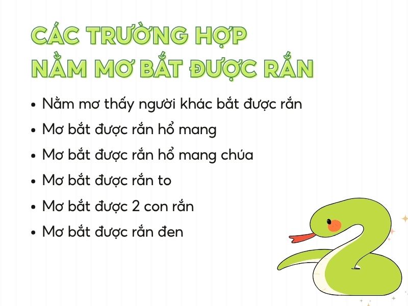 nằm mơ bắt được rắn