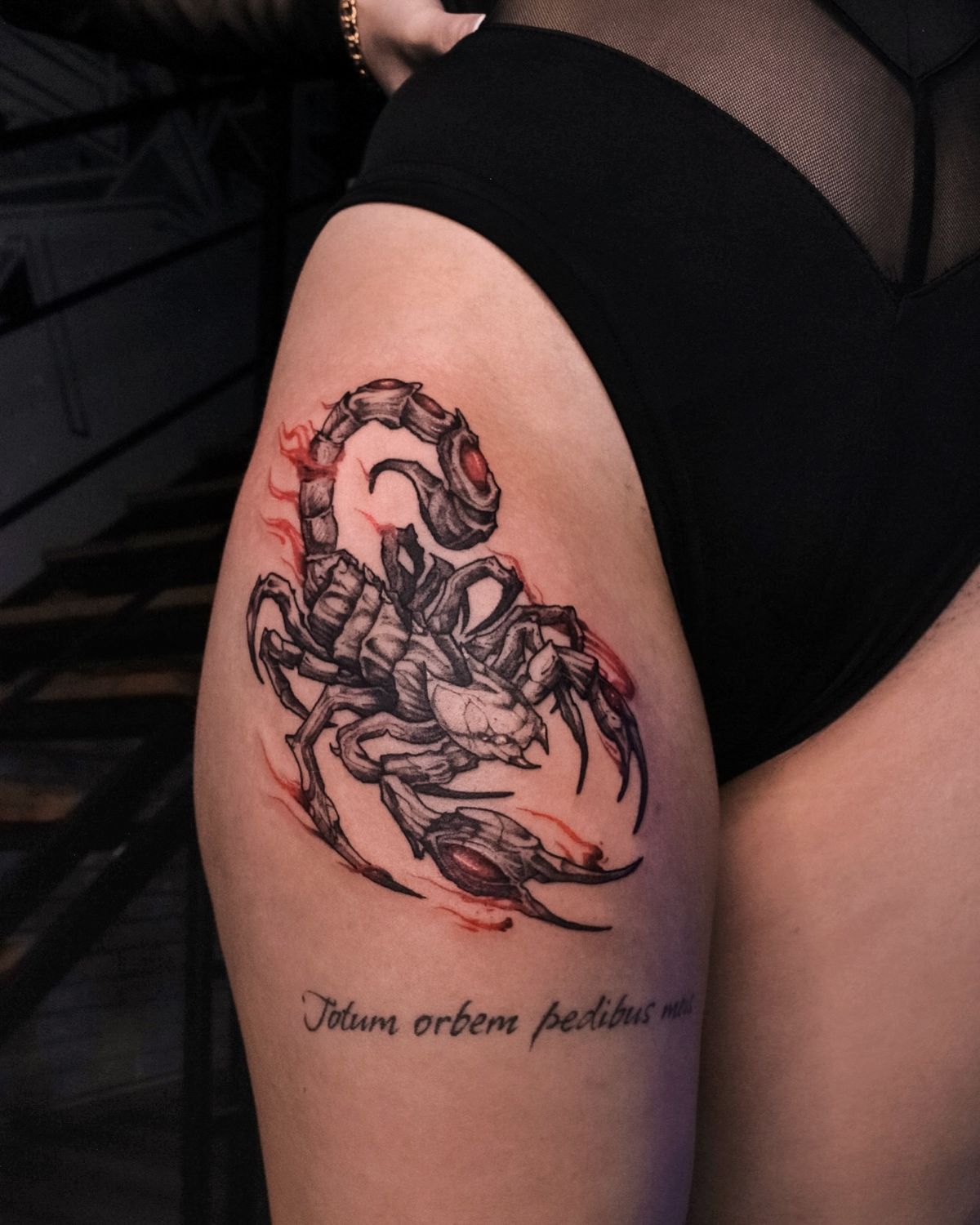 hình xăm bọ cạp hoa văn