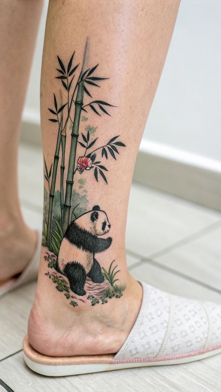 hình xăm cây tre đẹp