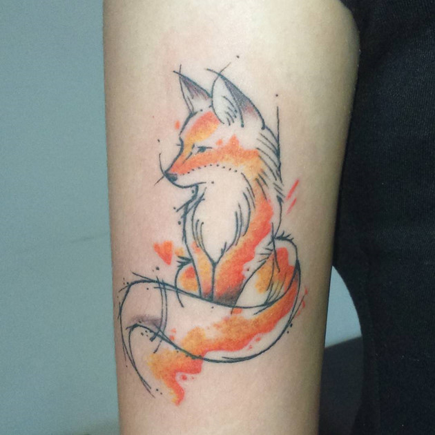 hình xăm con cáo cho nữ