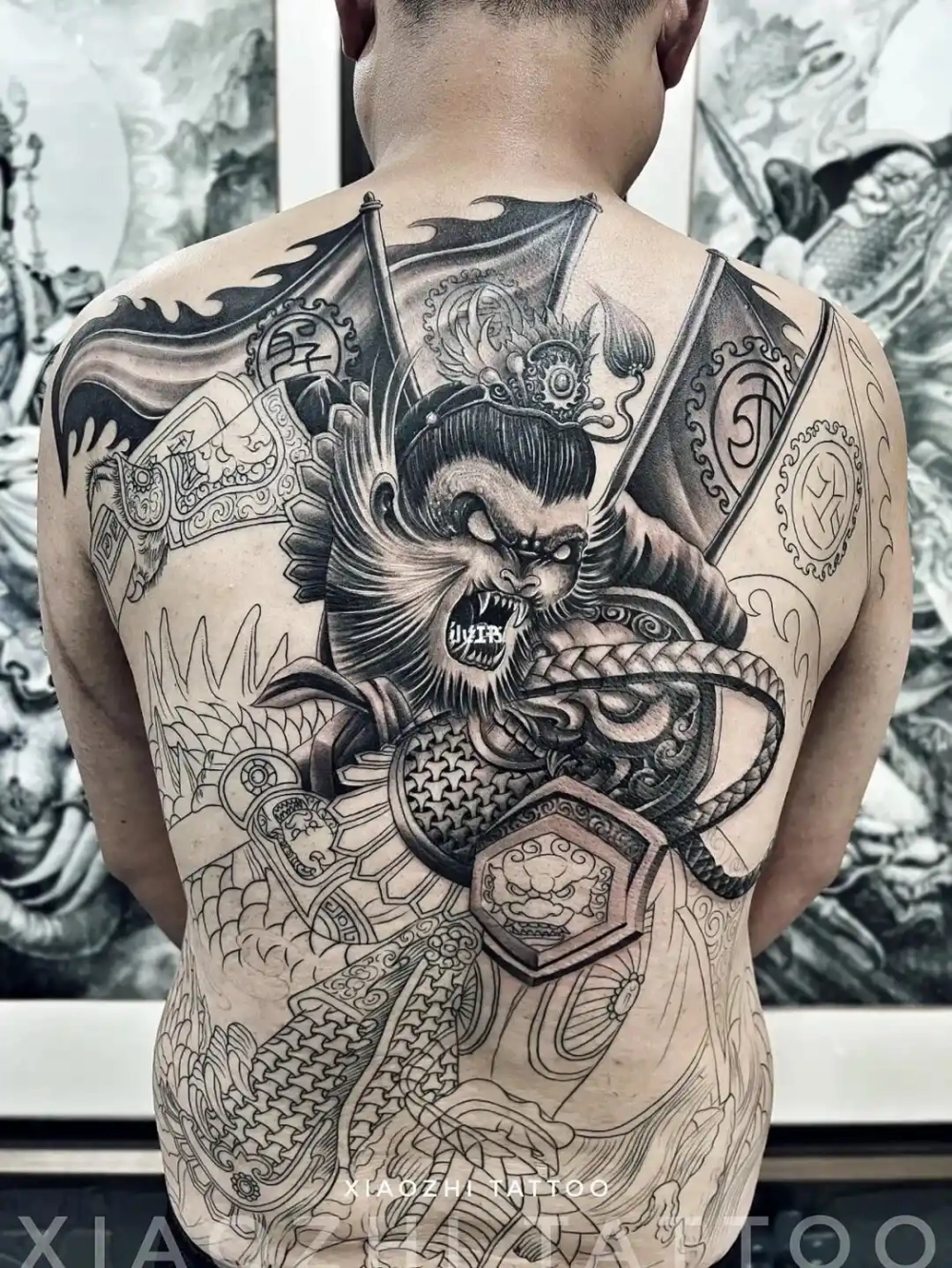 hình xăm con khỉ