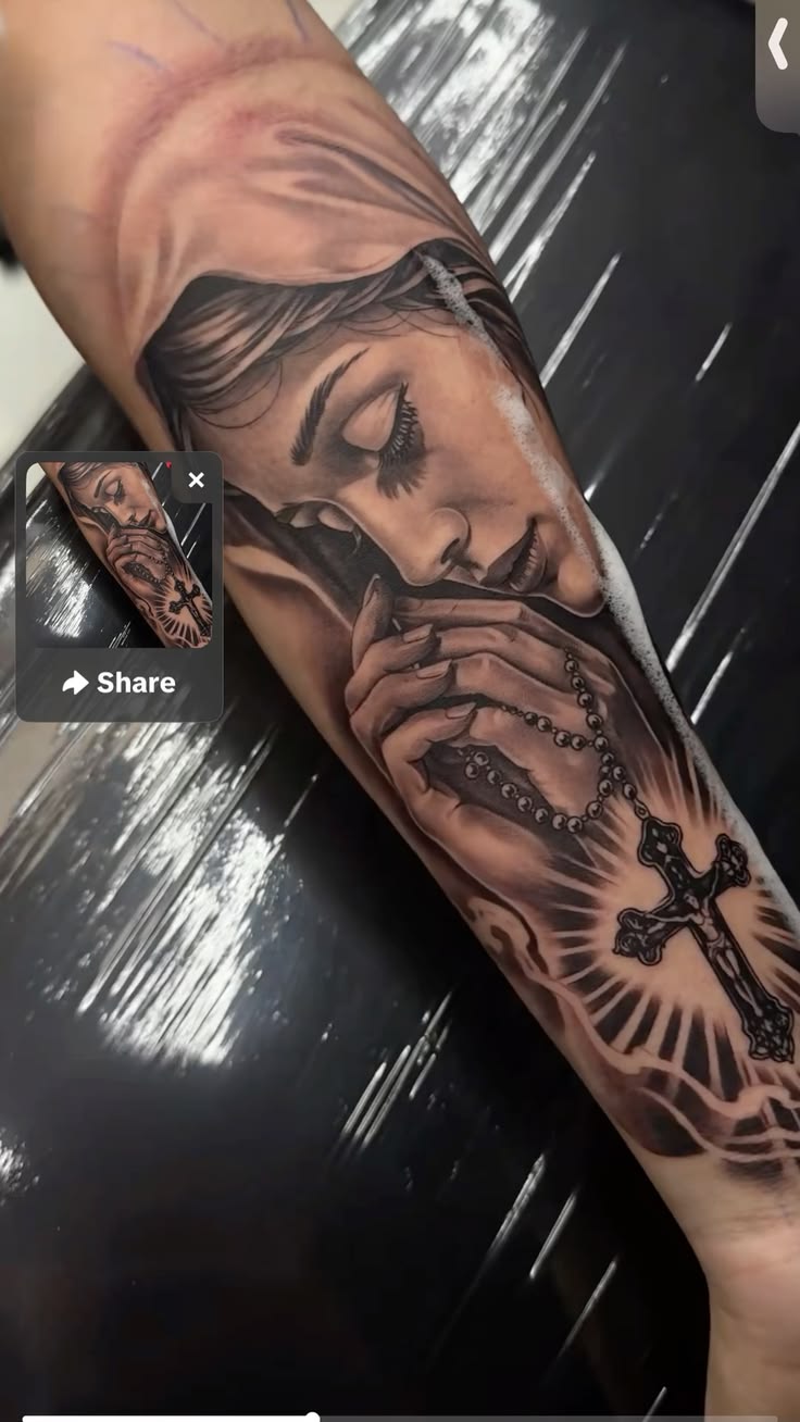 ý nghĩa hình xăm đức mẹ maria