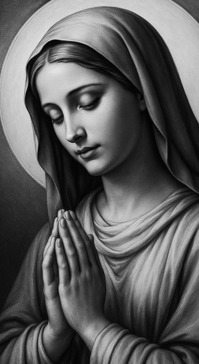 hình xăm Đức Mẹ Maria