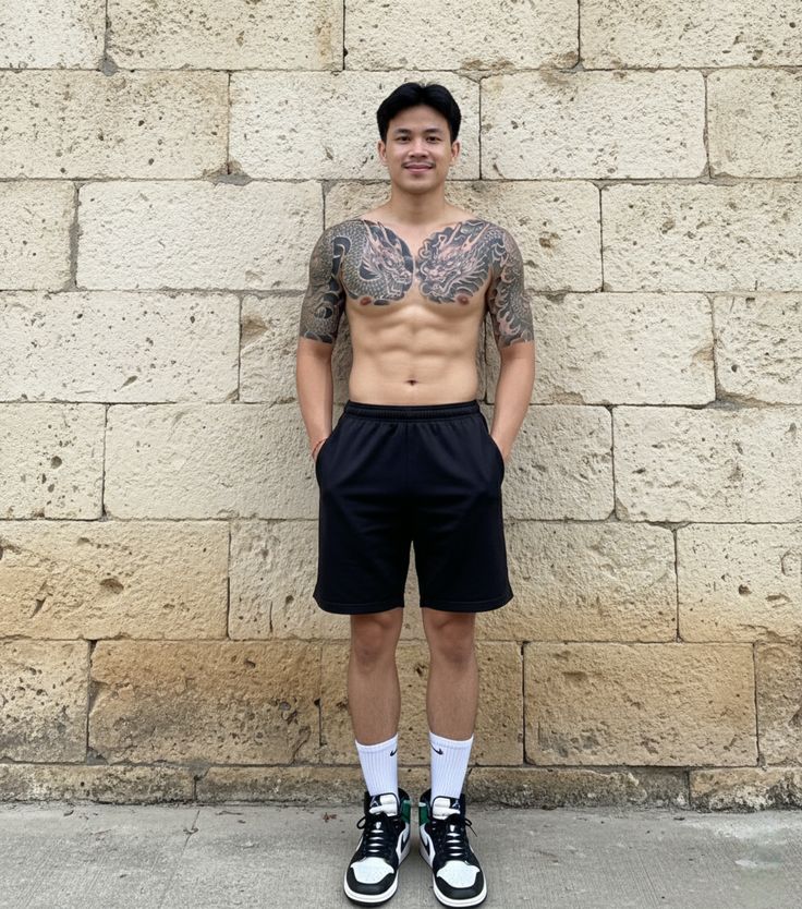 hình xăm full ngực đẹp