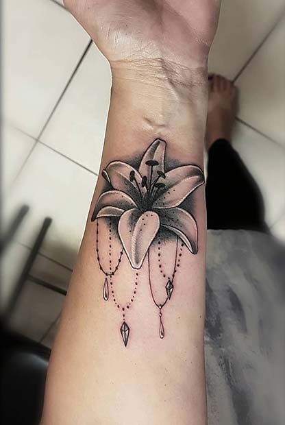 hình xăm hoa ly đẹp