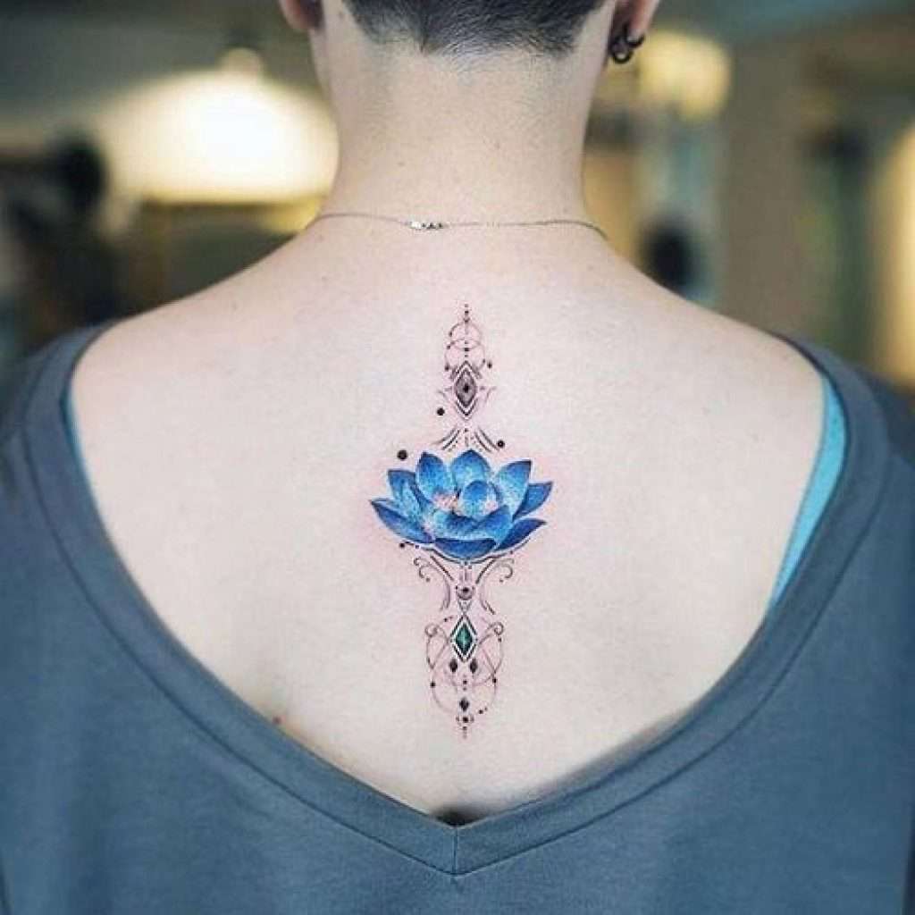 hình xăm hoa sen phật giáo