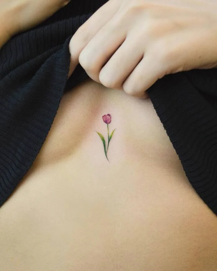 hình xăm hoa tulip