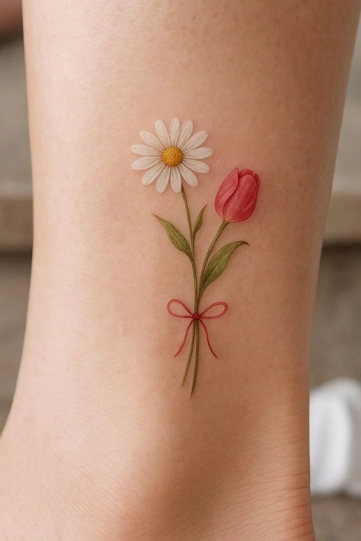 hình xăm hoa tulip