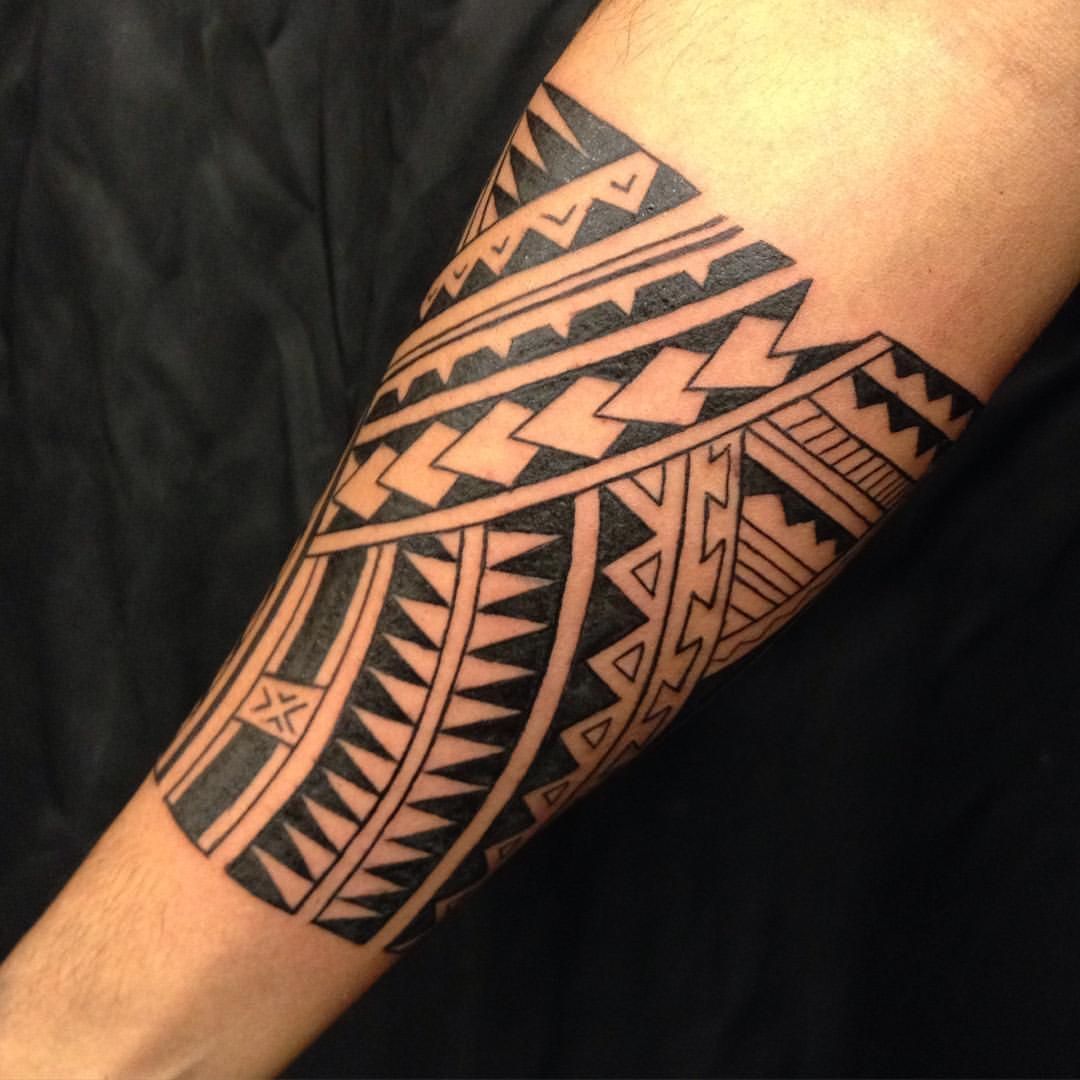 hình xăm maori full tay