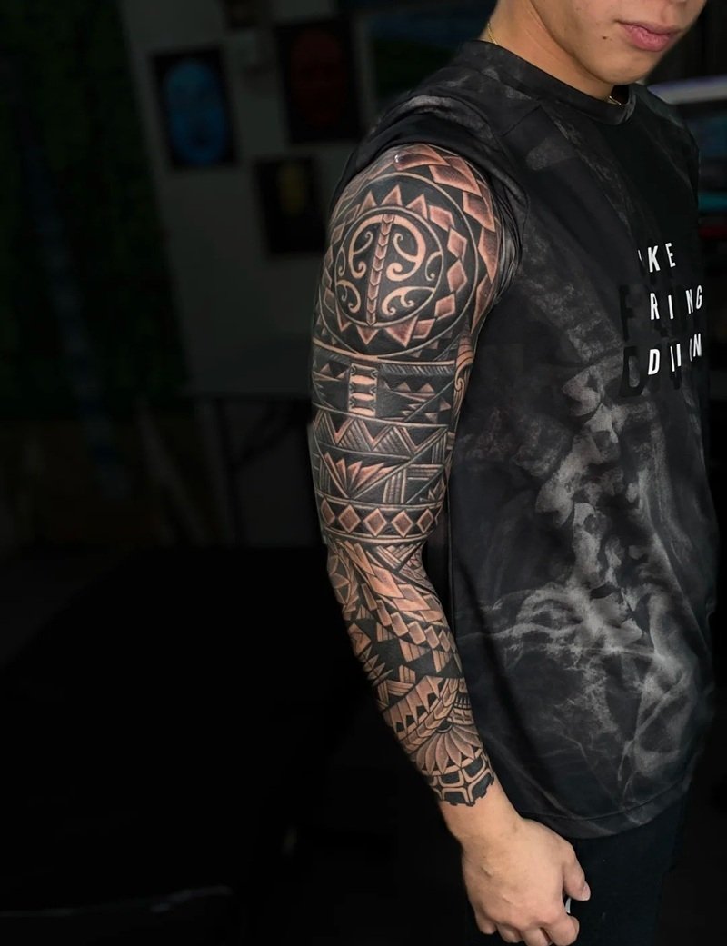 hình xăm maori
