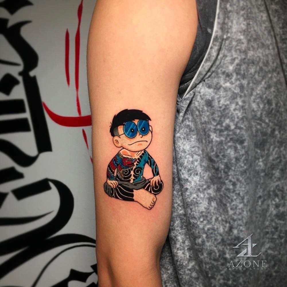 hình xăm mini ngầu cho nam