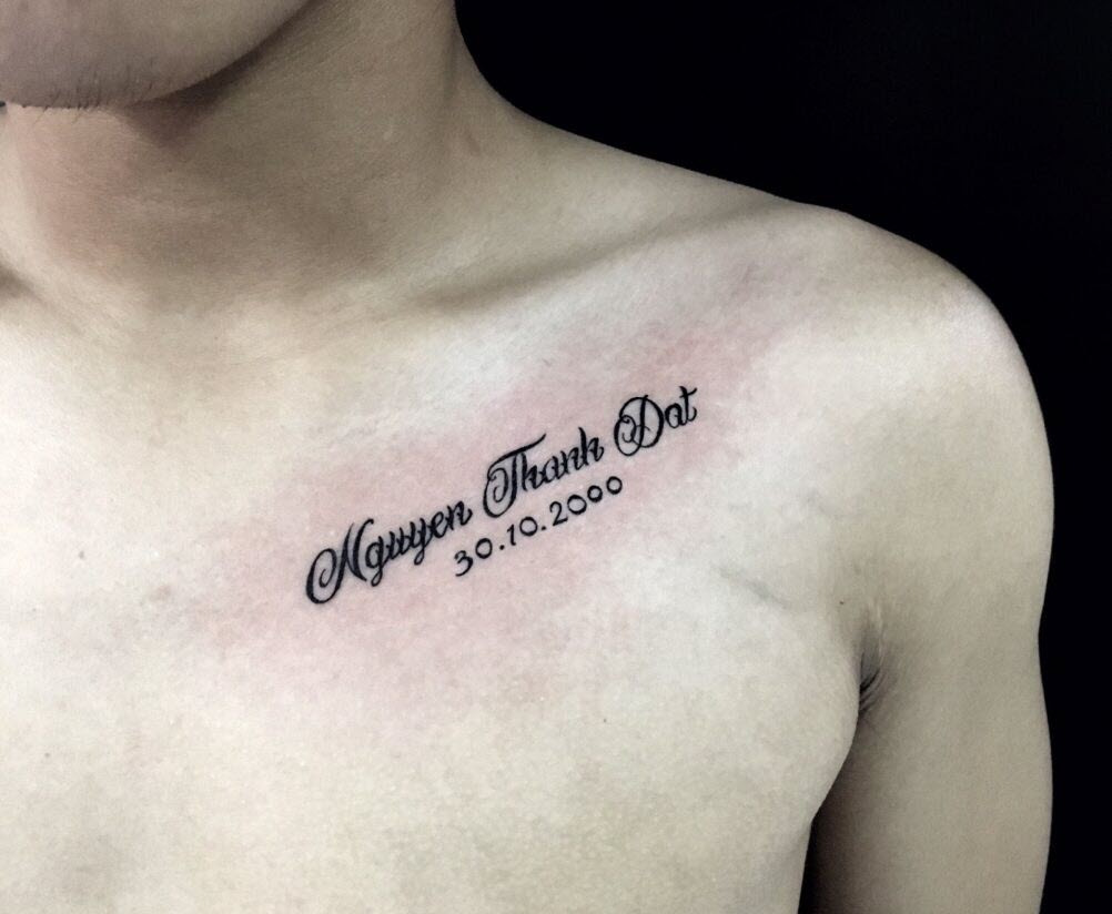hình xăm năm sinh ở bắp tay