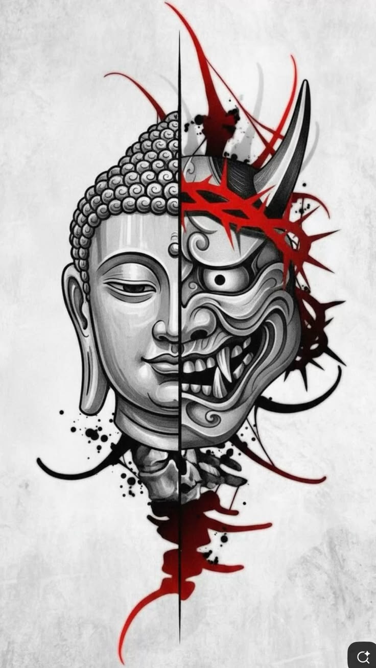 hình xăm phật quỷ