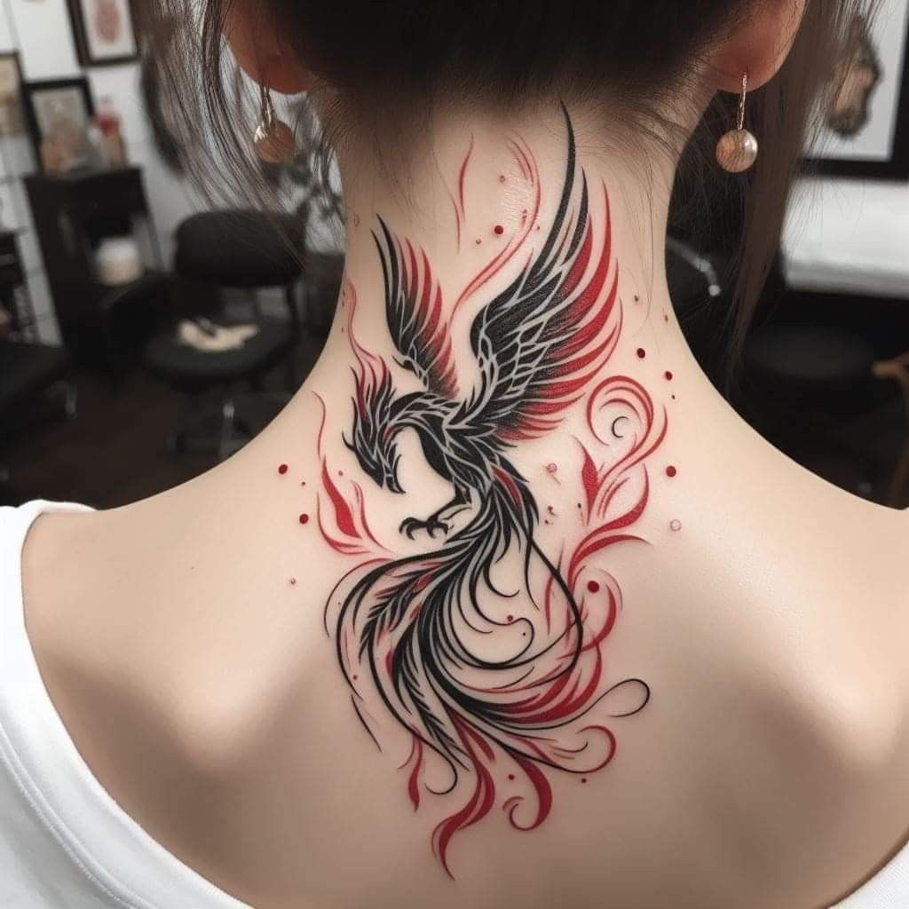 hình xăm phượng hoàng cho nam