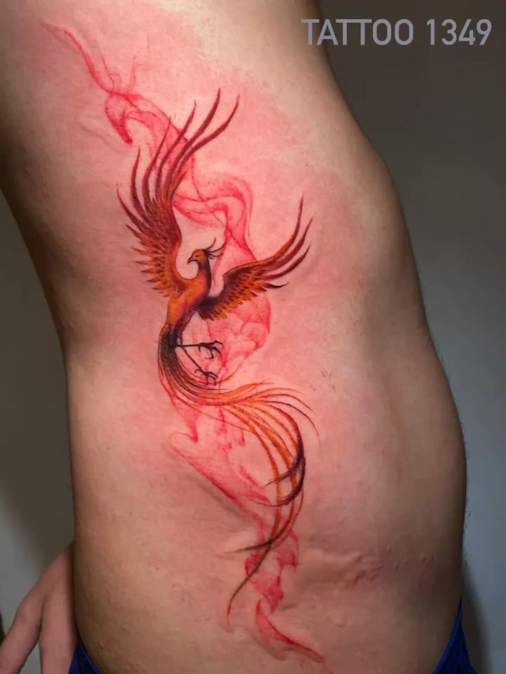 hình xăm phượng hoàng cho nam