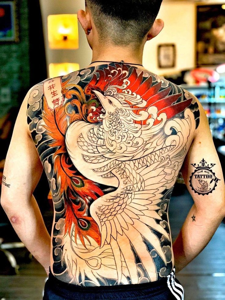 hình xăm phượng hoàng cho nam