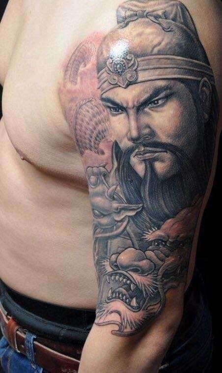 hình xăm Quan Công