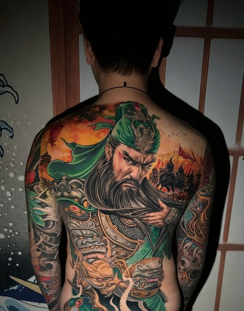 hình xăm Quan Công