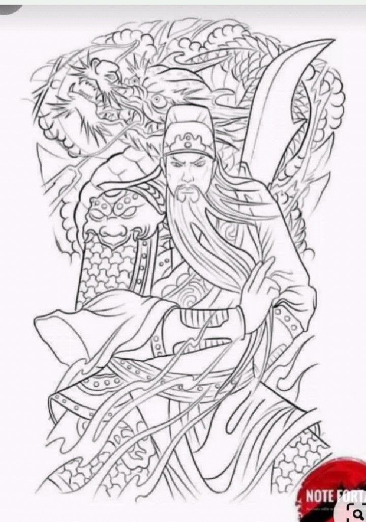 hình xăm Quan Công