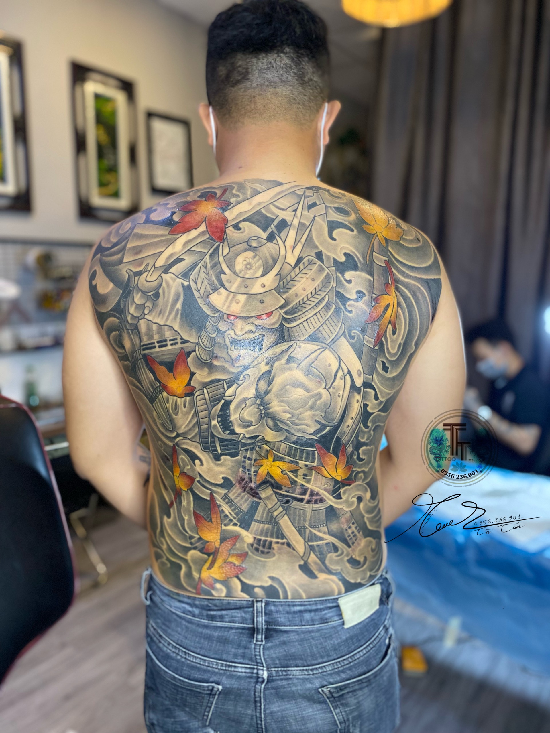 hình xăm samurai